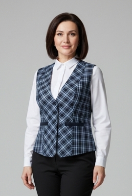 Vestă clasică, in carouri sur