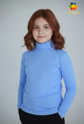 Maletă cu guler stei, albastru deschis