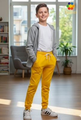 Pantaloni de sport 2 fire galben