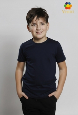 Tricou simplu albastru închis