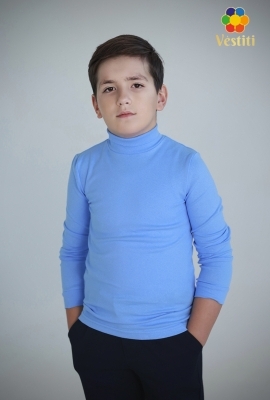 Maletă cu guler stei, albastru deschis