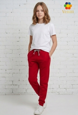 Pantaloni de sport 3 fire roșu