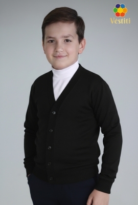 Кофта на пуговицах, черная