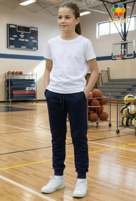 Pantaloni de sport 2 fire albastru închis