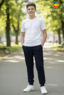 Pantaloni de sport 2 fire albastru închis