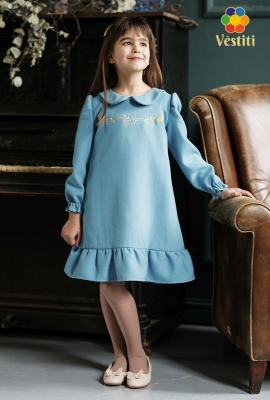 Rochie albastru azuriu