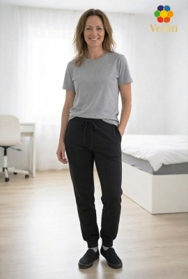 Black fleece sweatpants